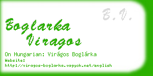 boglarka viragos business card